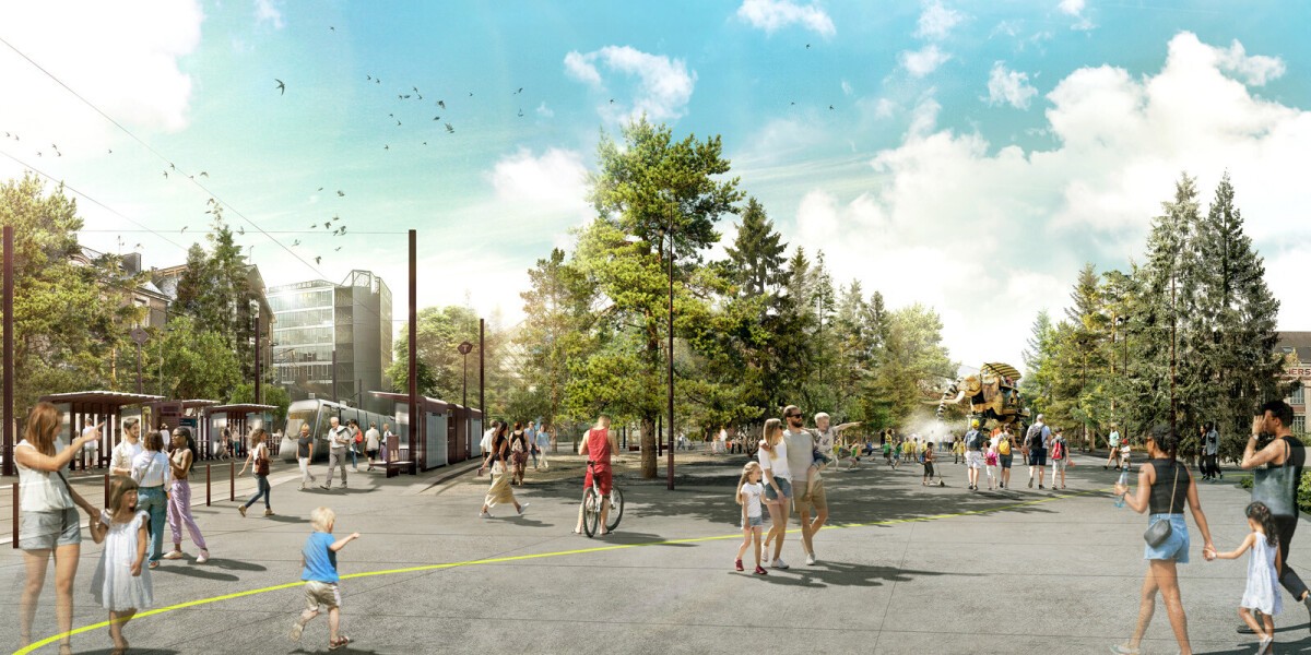 Aménagement des espaces publics des lignes de tramway 6 et 7